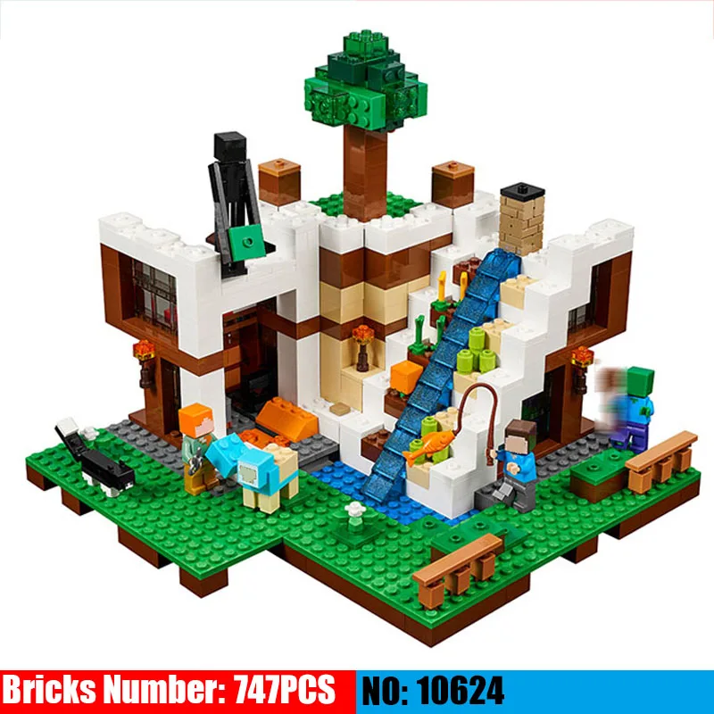 

My worlds 10624 Waterfall House Model building blocks set Kids DIY Bricks Toys Christmas Gift compatible 21134