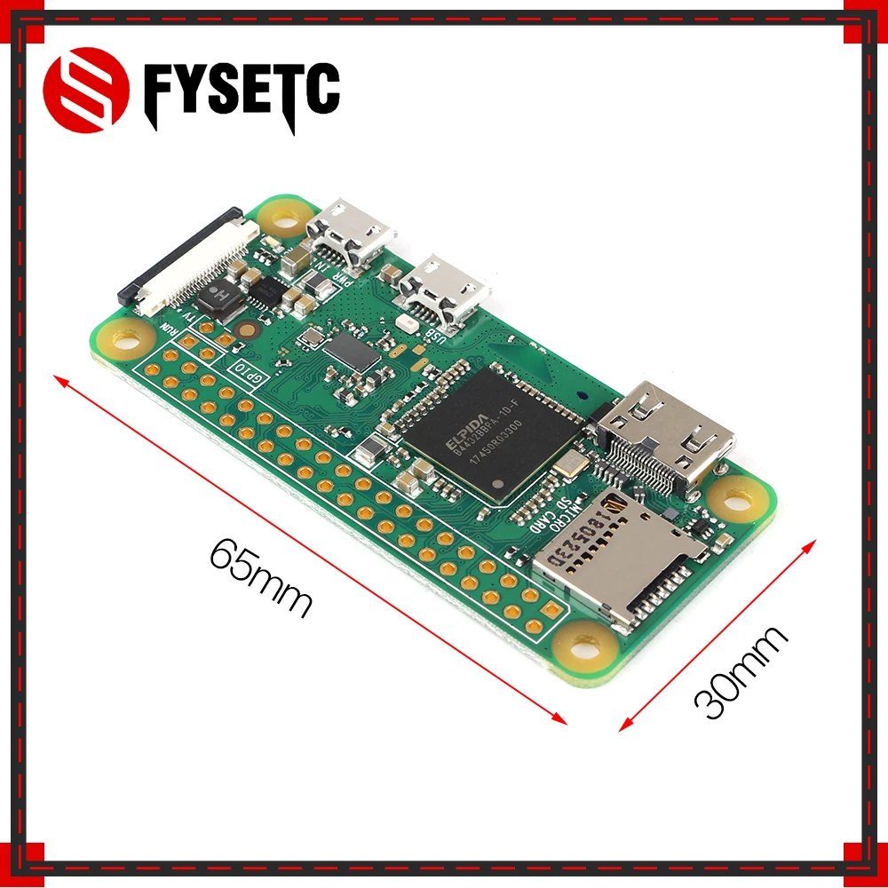 Raspberry Pi Zero W Kit + акриловый корпус адаптер питания головка GPIO кабель блок 5 в 2 а США