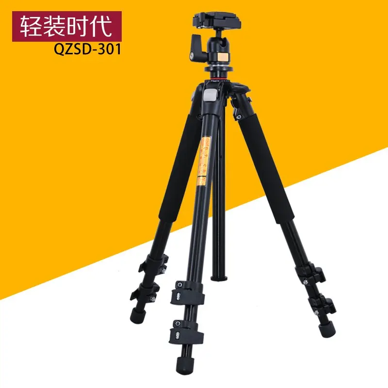 

QZSD Q301 Professional Tripod For SLR Cameras Photographic Ball Head Action Camera Stand Accessories Tripode Trepied Photo