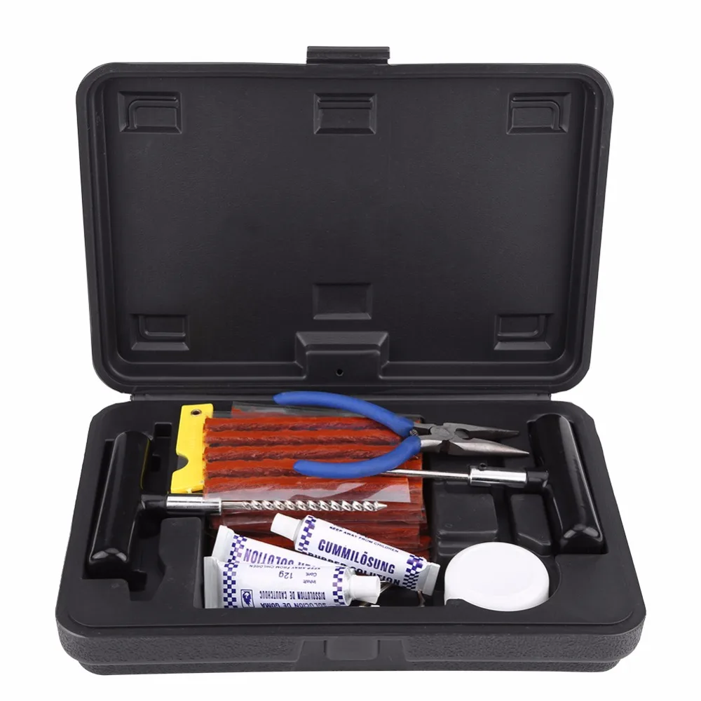 Professional 1 set Tyre Puncture Auto Repair Tool Kit Tubeless Car Bike