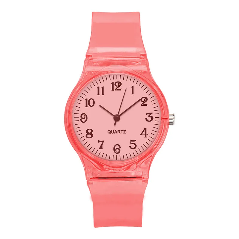 Красивые модные высококачественные женские прозрачные гелевые часы, повседневные круглые Аналоговые кварцевые наручные часы Kol Saati# W