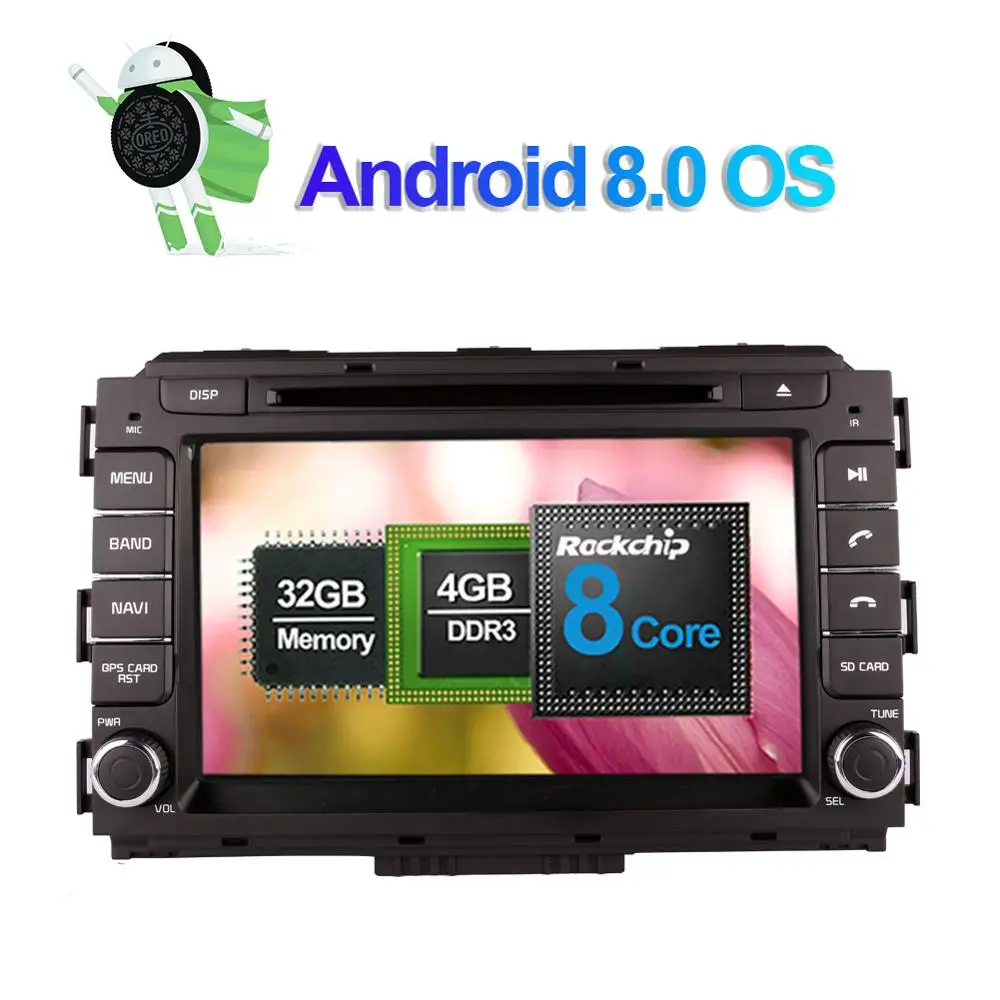 4 ГБ ОЗУ Android 8 0 Восьмиядерный автомобильный DVD плеер навигация головное