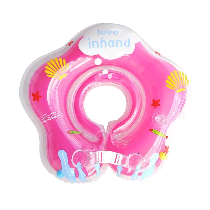 Для ребенка Плавание кольцо регулируемая двойная защита Плавание ming Lap поплавок шеи ребенка спасательный круг надувной новорожденных