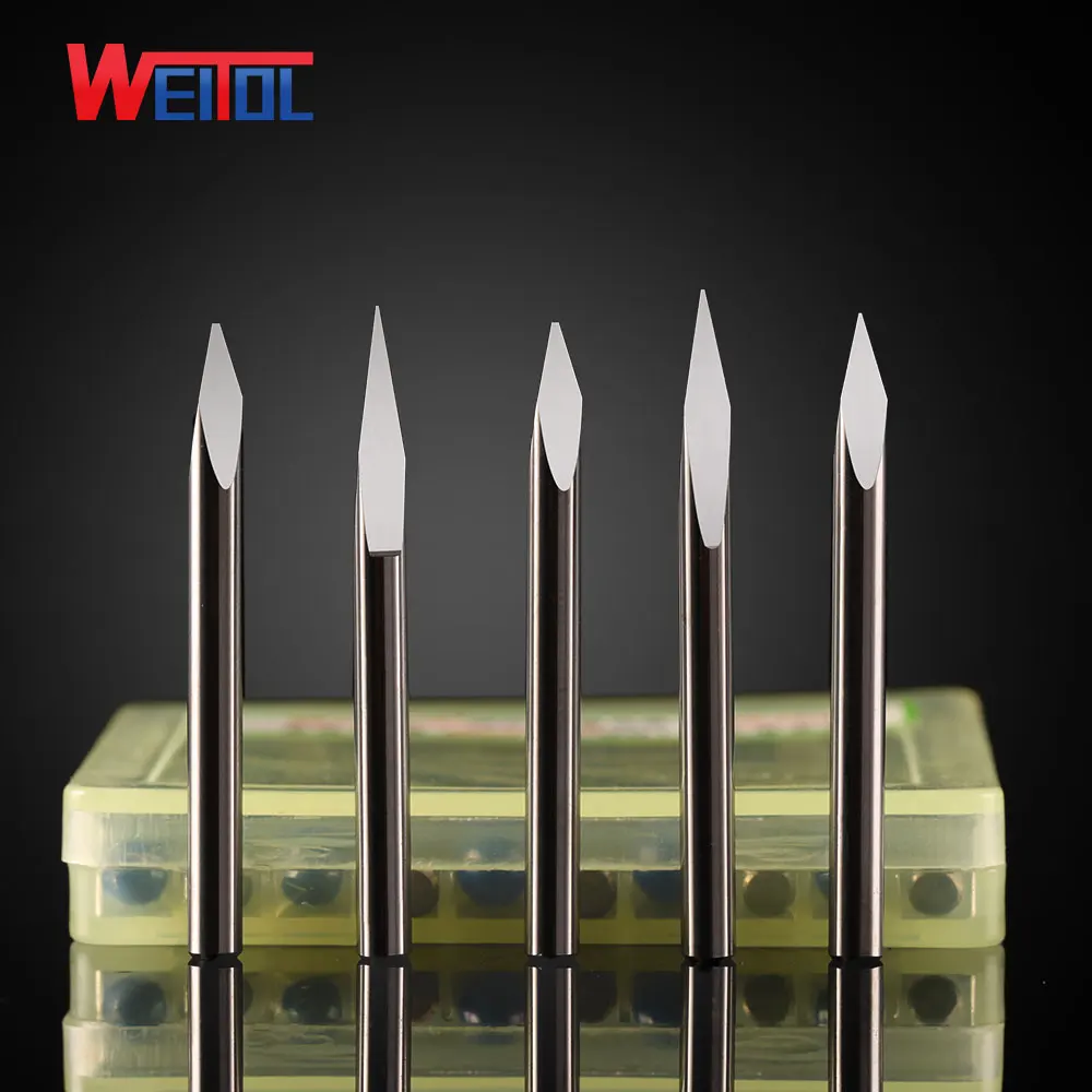 Weitol Metal engraving tool 10 pc 3.175 mm Carbide Carving Cutters CNC