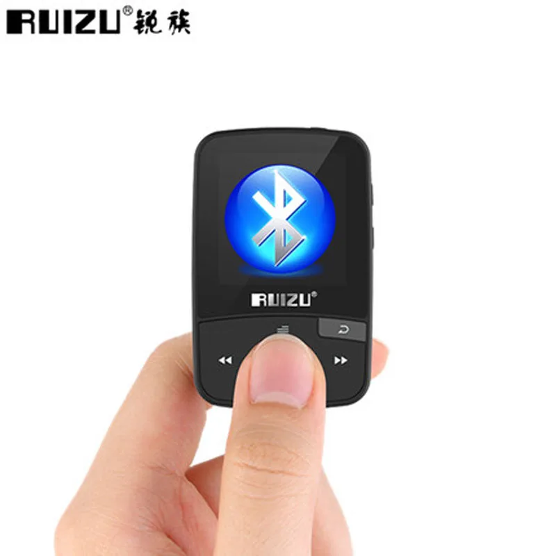 Спортивный мини MP3 плеер Ruizu с Bluetooth музыкальный аудио 3 Мп радио цифровой Hi Fi экран