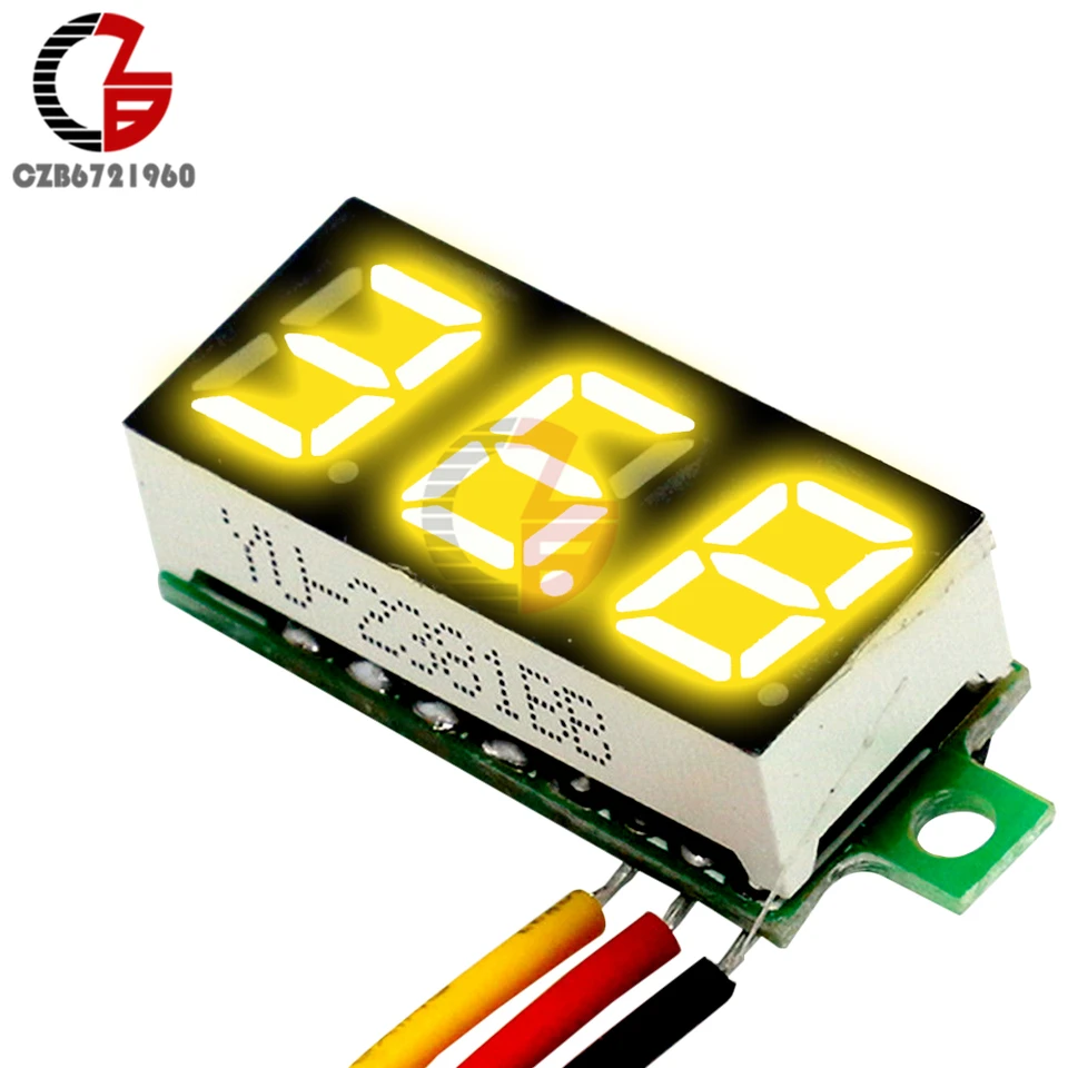 EKugo™ - 2 Mini cavi pannello Display LED digitale voltmetro contatore EKugo™ - 2 Mini cavi pannello Display LED digitale voltmetro contatore