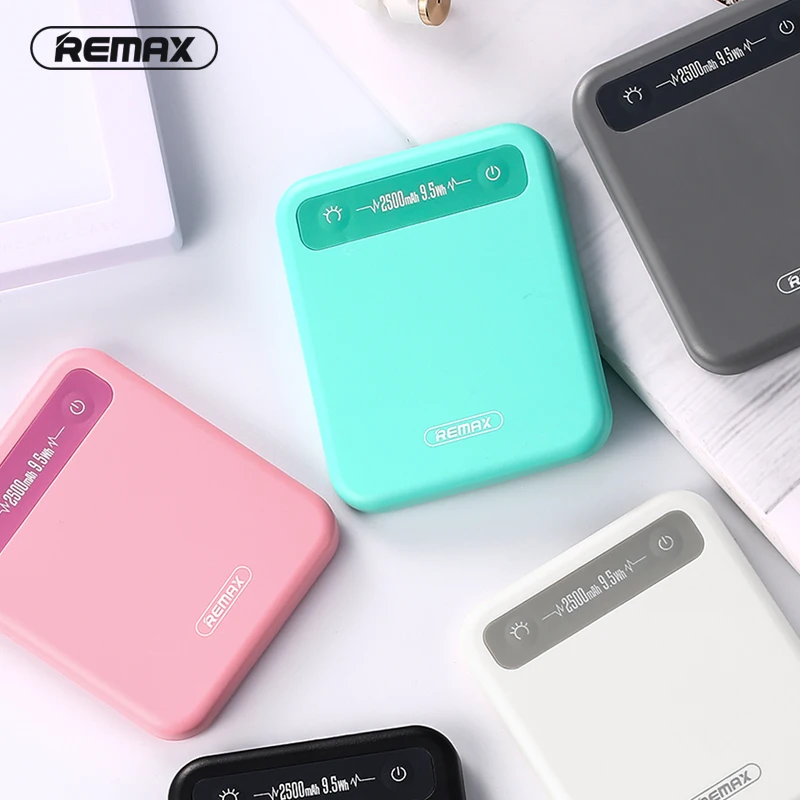 

Hot Remax 2500 mah pino small mobile phone large capacity mini mobile power general charging treasure extra power backup power