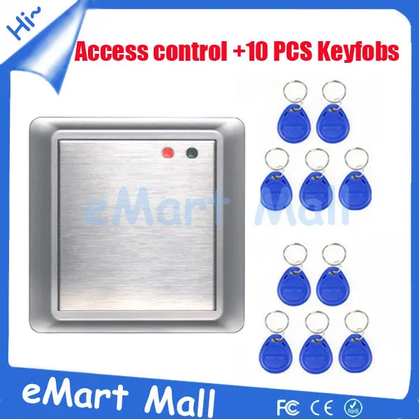 

Free Shipping RFID Proximity Entry Lock  Waterproof RFID Access Control Security System with 10 pcs Keyfobs