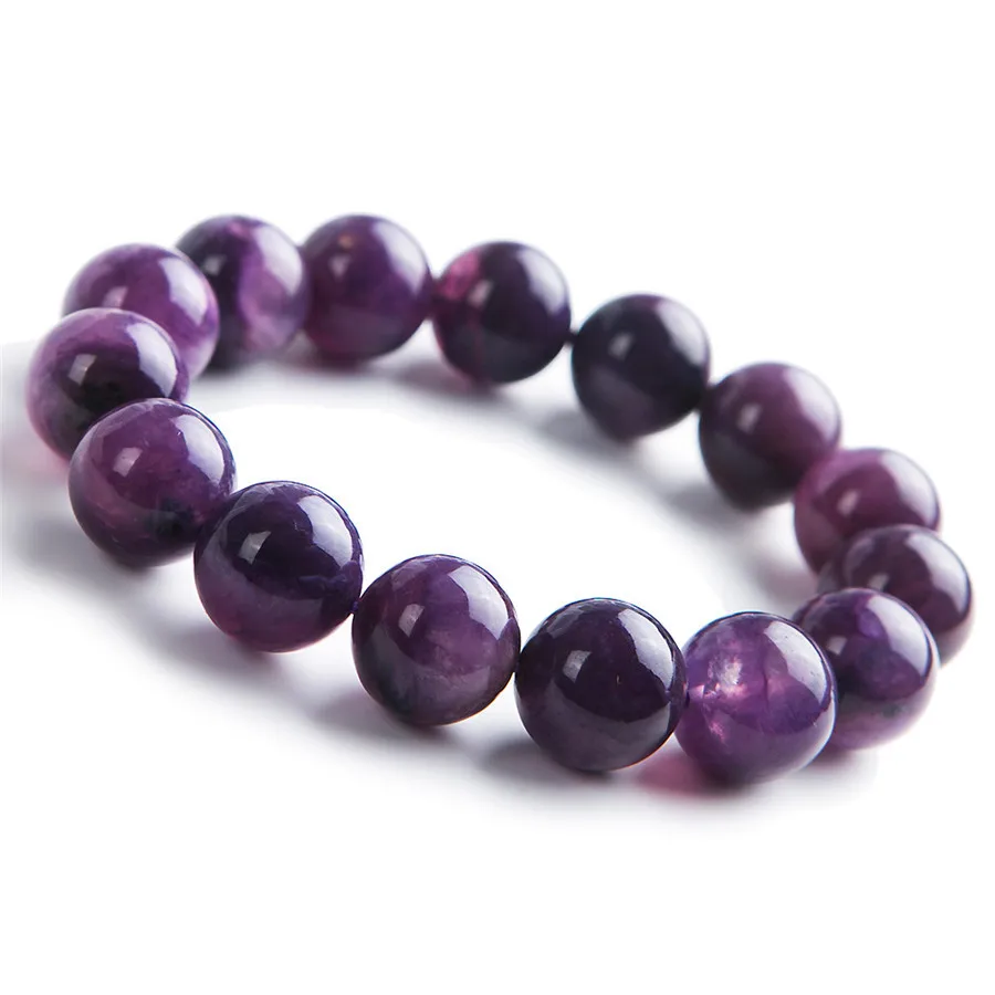 

Wholesale 100% Natural Genuine Charoite Bracelet Stone Women Femme Purple 11mm Round Crystal Beads Bracelet AAAAA Drop Shipping