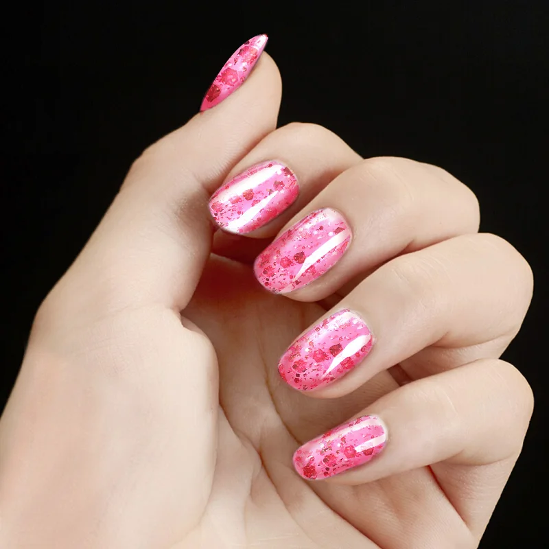 ROSALIND Гель-лак для ногтей 1S светящийся розовый Золотой стойкий лак для ногтей УФ-и светодиодный лак для маникюра
