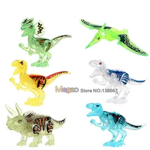 10 лотов 77034 динозавр тираннозавр рекс фильм ТВ персонажи кирпичи Medol строительный конструктор для детей подарки на день рождения игрушки