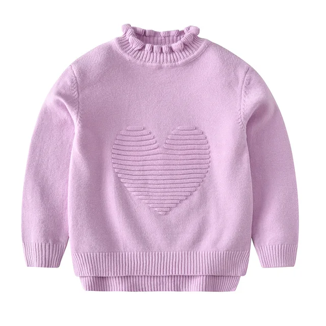 Toddler Girls Turtleneck Sweaters Baby Girl Solid Sweater 2019 Children