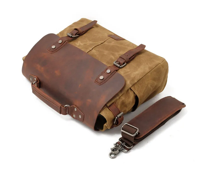 TOP DISPLAY of Woosir Waxed Canvas Camera Bag