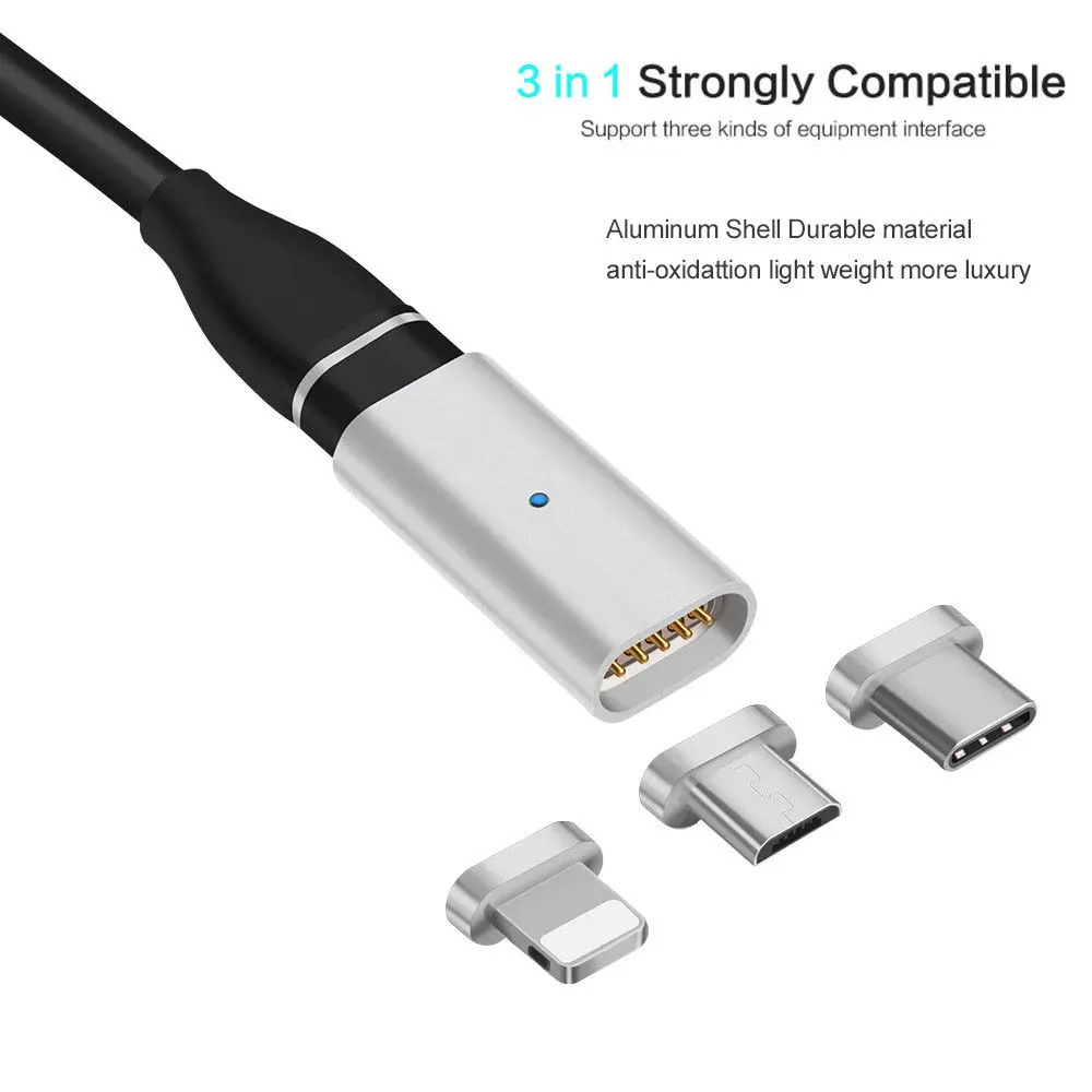 Magnetic Adapter For iphone Micro USB Type-c Cable Magnetic Connector Type C Adapter For Samsung Galaxy S9 S8 Huawei P20 Mate 10