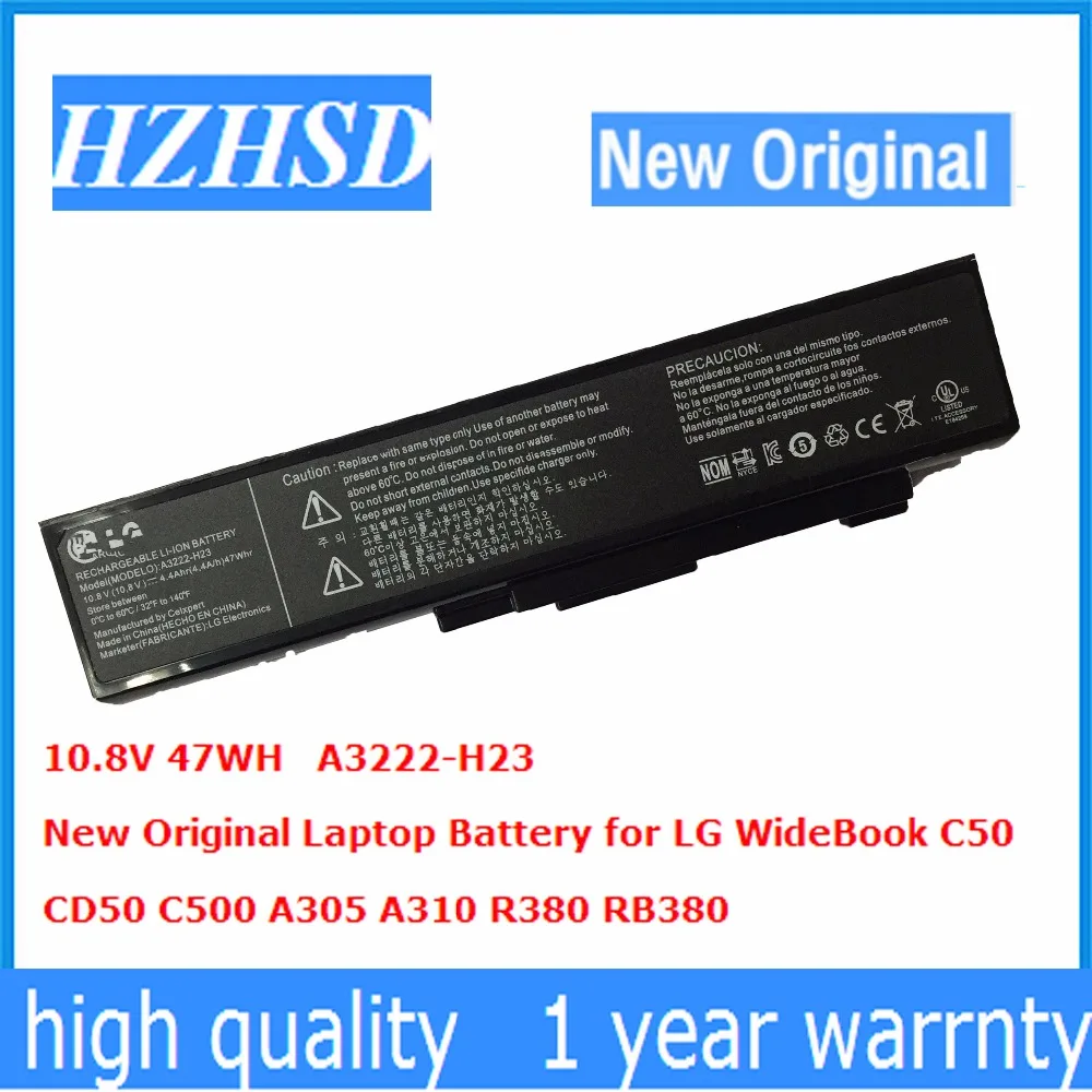 Новый оригинальный аккумулятор для ноутбука LG WideBook C50 CD50 C500 A305 A310 R380 RB380 10 8 В 47 Вт/ч