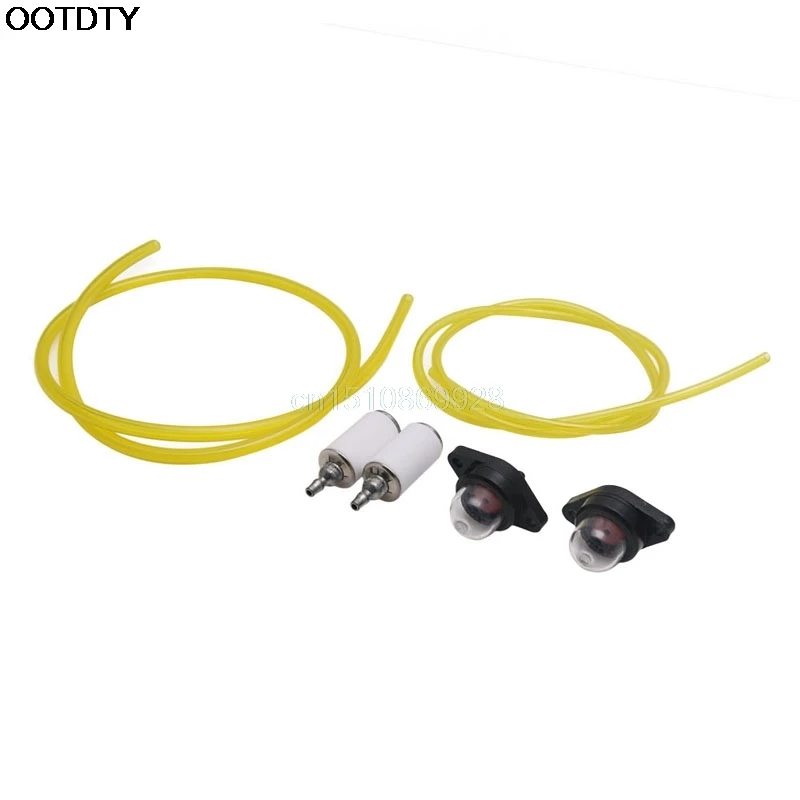 

2 Fuel Line Filter Primer Bulb Kit For Craftsman Poulan Chainsaw Blower Trimmer