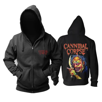 

Bloodhoof Cannibal Corpse Men's Death Metal heavy metal zipper HOODIE Asian Size