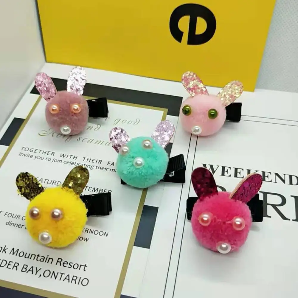 

Cute Rabbit hairpin Pet dog hair clip Puppy Accessoires Popular pet Hair clips for cat and dog #TYP19071902