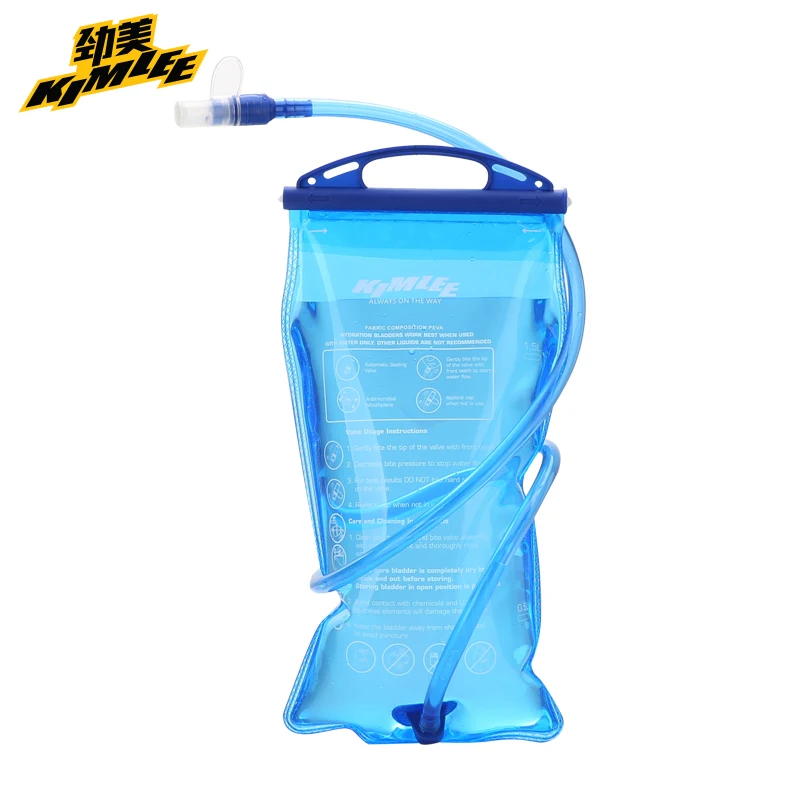 KIMLEE сумка для хранения воды 1.5L Открытый складной портативный Велоспорт Кемпинг