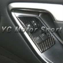 Автомобильные аксессуары сухой углеродного волокна стиль rsw переключатель окна Панель крышка подходит для 2008-2013 R35 GTR RHD переключатель окна Панель крышка