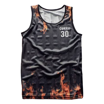 

New 2018 Tank Top breathable summer fitness sleeveless leisure Vest T-shirt, train, 3D printing No.30 Curry men's vest 1915