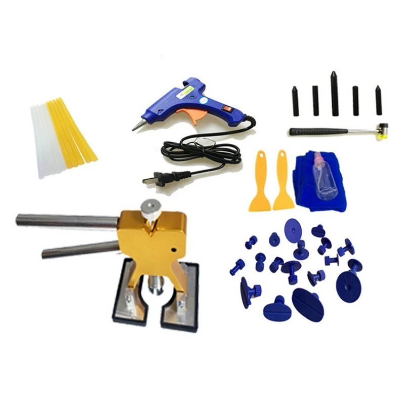 

40 pcs/set Car DIY Tools Set Car Repair Paintless Dent Removal Puller Kits (US Plug)