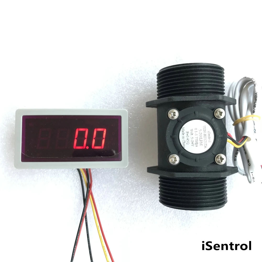 

US202M-USN-HS121TA Pulse Counter Flow Rate Amplifier Portable Display and Power Supply Plug and Play for BSP 1 1/2 inch Pipe