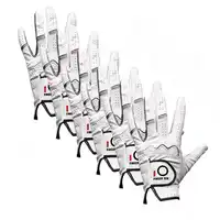 Golf Gloves Men's Cabretta Leather Grip Left Hand Right Rh Lh Value 6 Pack Player All Weathersof Golfer Durable All Weather Grip