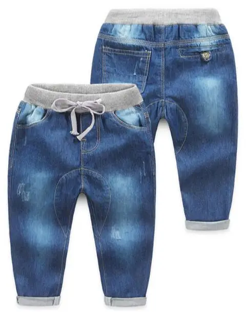 

2018 hot sell fashion New spring boys solid color jeans children's casual trousers jeans kids