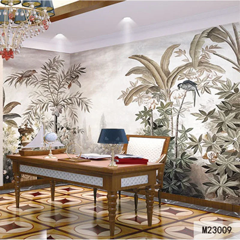

Custom 3D Print DIY Fabric & Textile Wallcoverings For Walls Wall Mural Retro cotton and linen For Living Room Europe Scenery