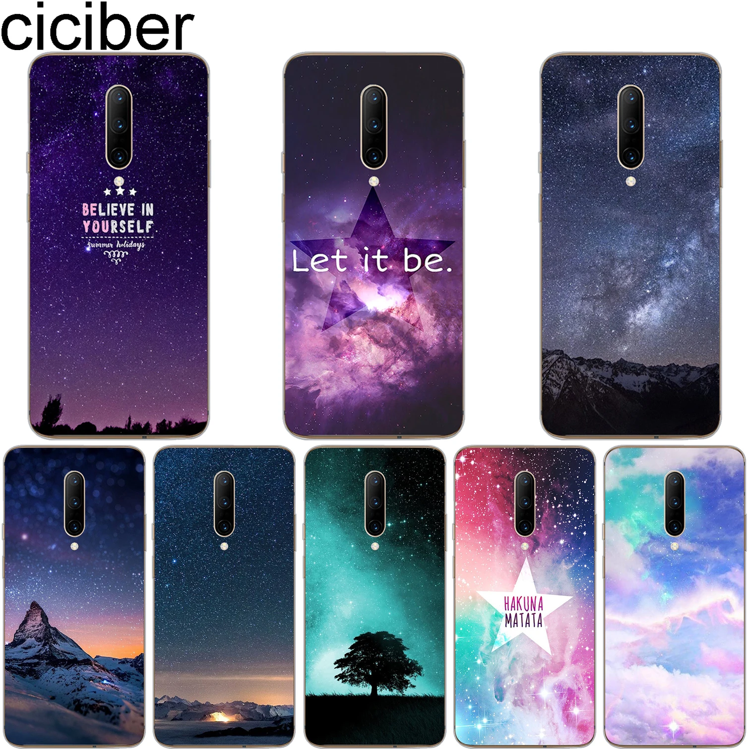 Чехол ciciber Northern Lights для Oneplus 7 Pro чехлы телефонов 1 + Fundas Capa Coque мягкий чехол из ТПУ