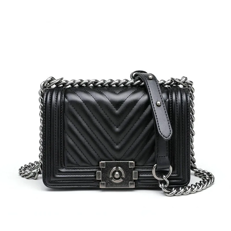 

women's handbags 2018 luxury handbags women bags designer new fashion diagonal V chain Ling chain bag simple shoulder bag