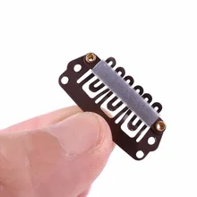 100 шт. 28 мм u-образный кнопки зажимы для волос клип с силиконовой задней парик зажимы для клипа в ткань парик аксессуары