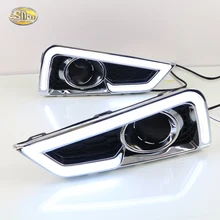 SNCN LED Daytime Running Lights for Honda CITY 2015 2016 LED DRL Fog lamp driving lights
