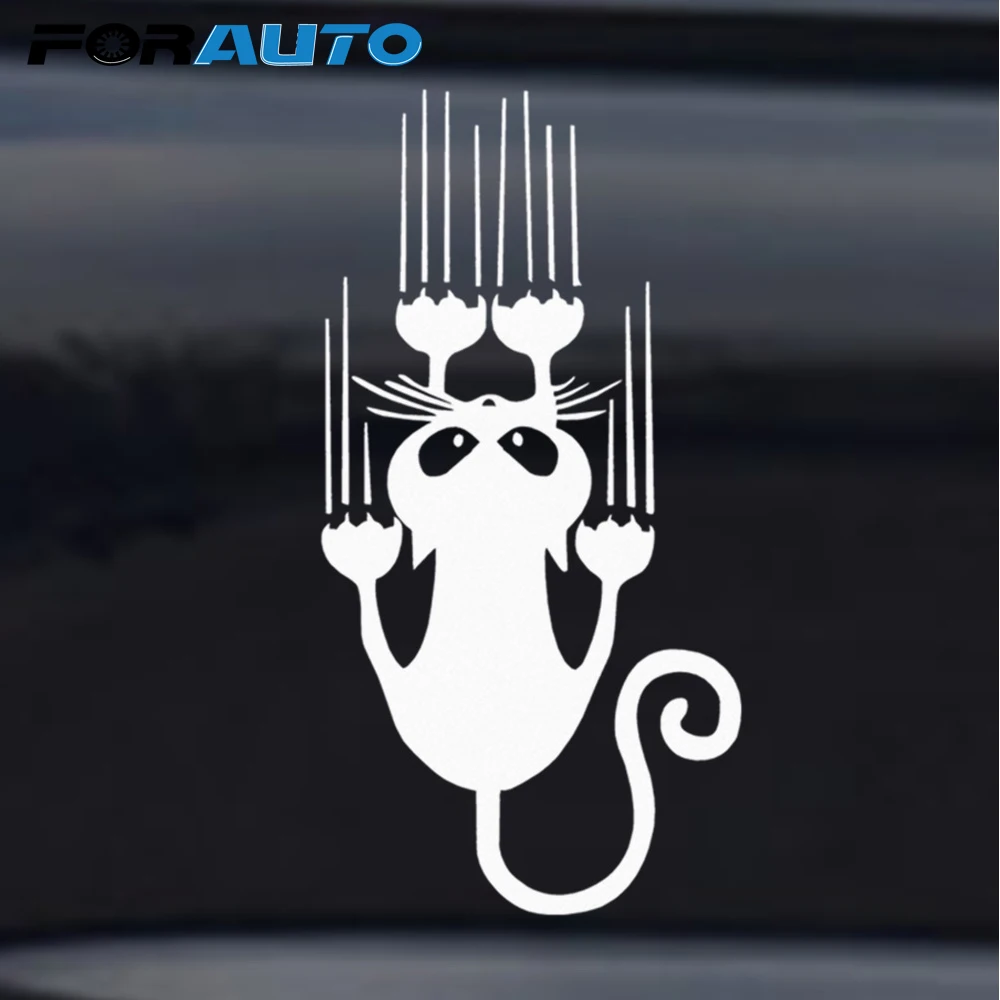 

7.5*15cm Cat Pattern Car Sticker Car Window Bumper Stickers Car Styling Funny Animal Vinyl Decals Car Styling Decoration