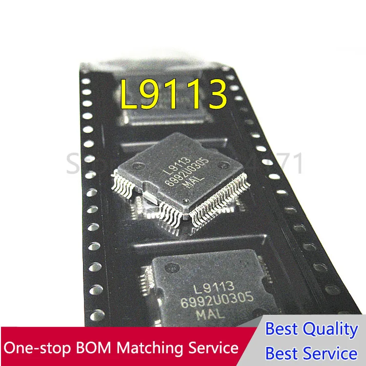 10Pcs L9113 Car Chips For Marelli multi-point computer board power supply fuel injection block chip QFP64 New | Автомобили и