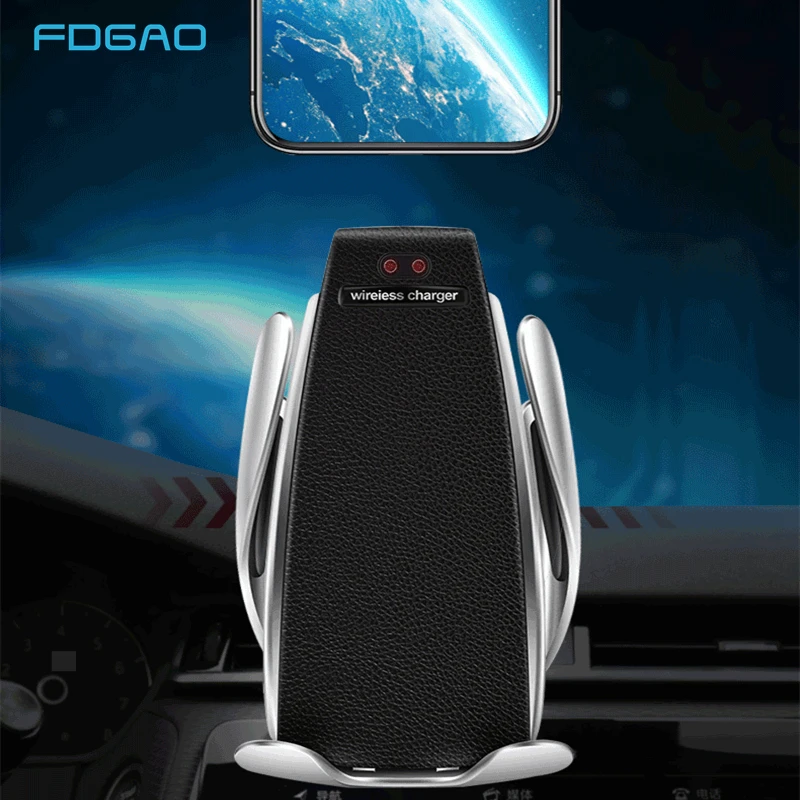 10W Automatic Clamping Qi Wireless Car Charger Air Vent
