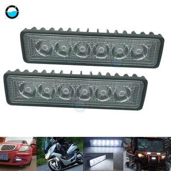 

18W 12V LED Work Light Bar Car LED Work Light Bar Spotlight Lamp for Ford Toyota SUV Driving Fog Offroad Work Car Light