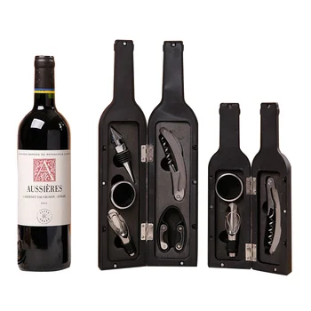 

Creative Red Wine Bottle Opener Tools Home Kitchen Bar Decoration Wine Bottle Shape Wine Opener Set Craft Friends Business Gifts