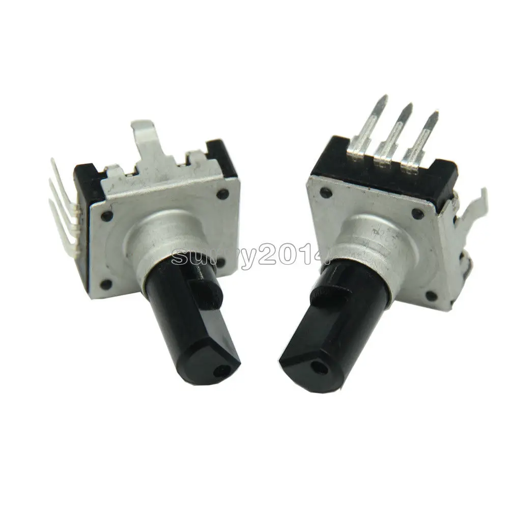 

5 Pcs Rotary encoder EC12 Audio digital potentiometer 15mm handle