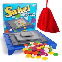 Настольная игра вращающаяся шахматная доска четыре шахматных пластиковых цвета практическая безопасный материал игра модные игры Дети Diy интересный