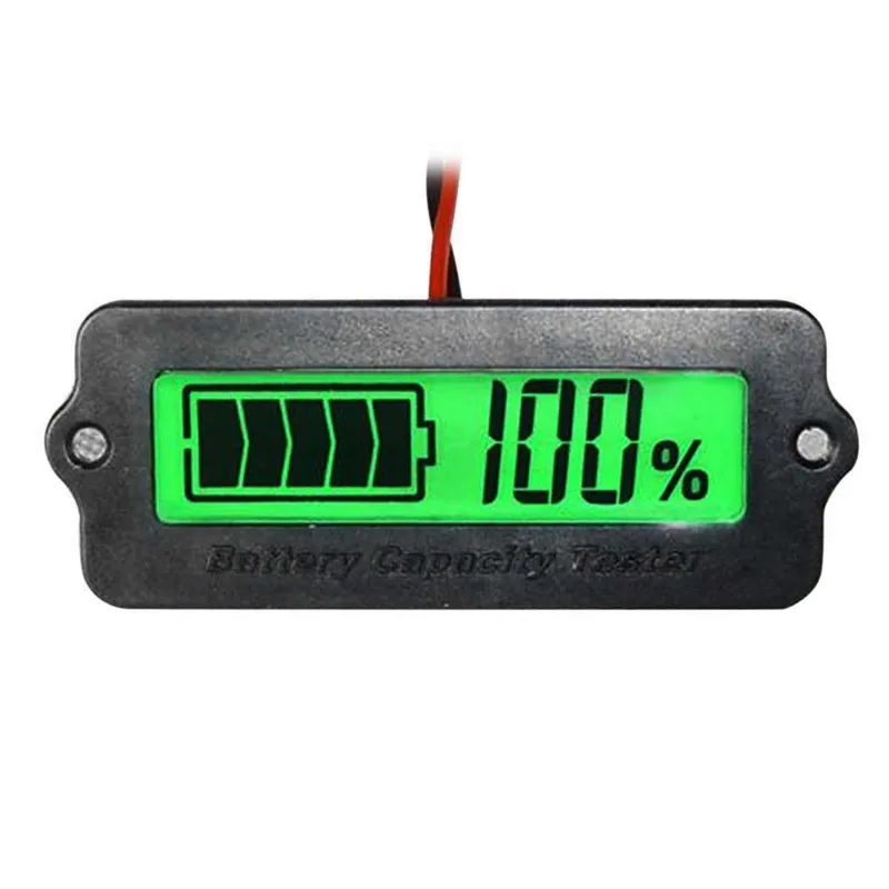Цифровой тестер емкости батареи Емкость напряжения процент метр монитор батареи для литиевых батарей и свинцово-кислотных батарей