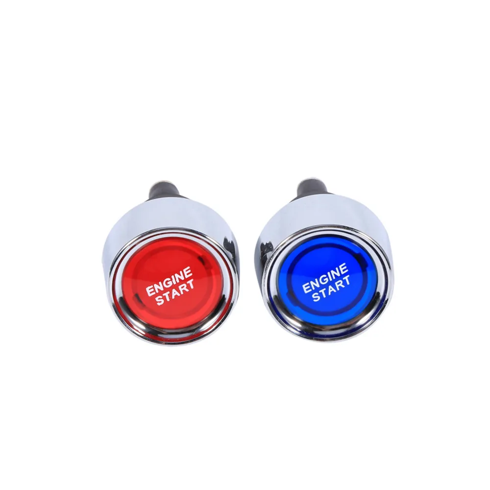

Engine Start Push Switch Multifunctional DC 12V 50A Vehicle Car Engine Start Button Ignition Switch Blue Light Universal