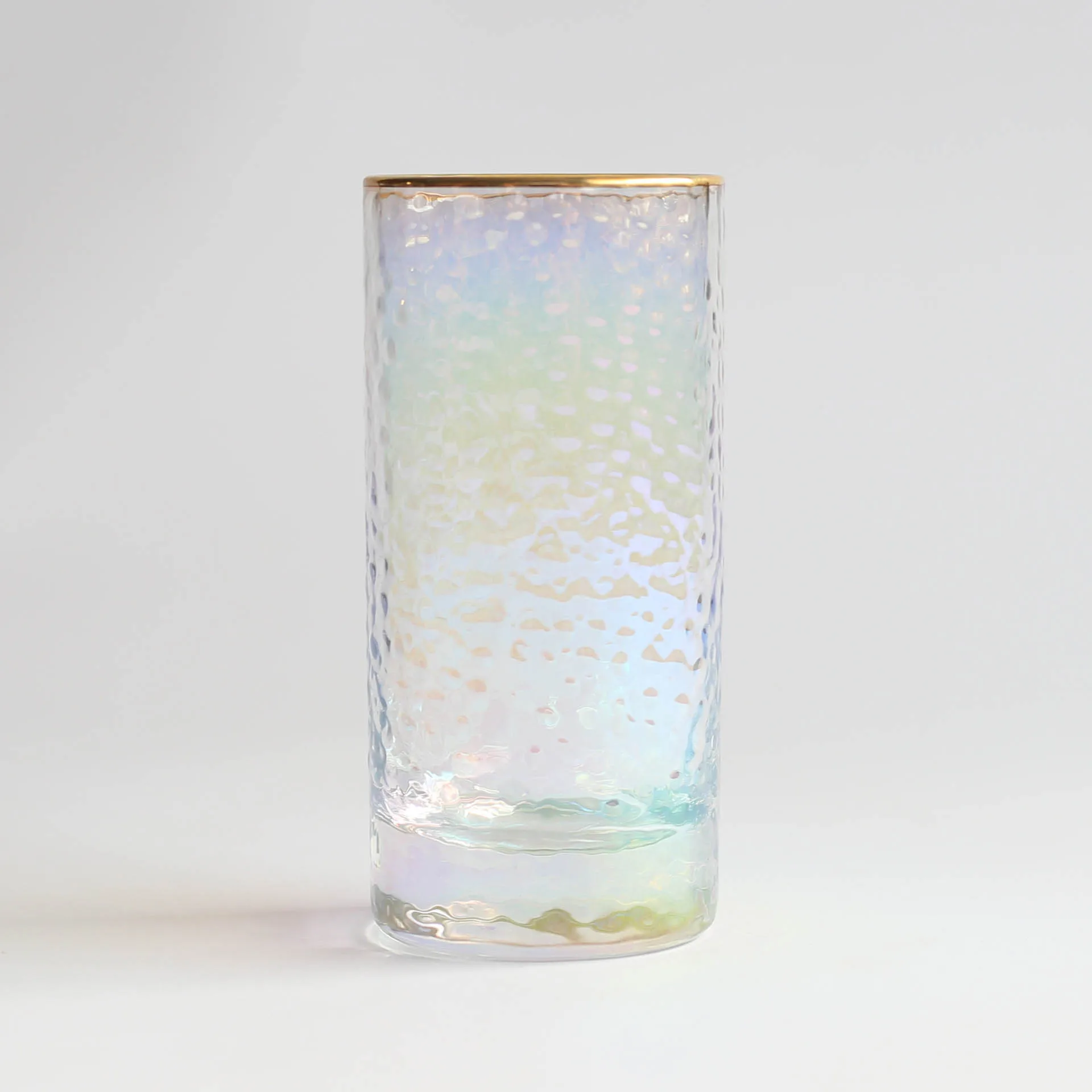 Креативная позолоченная стеклянная чашка, Повседневная чашка для воды, украшения для дома, многоцветная стеклянная рукоделье чашка для студентов, индивидуальные подарки - Цвет: C