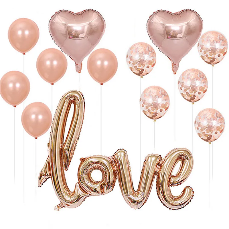 Taoqueen мультфильм шляпа розовое золото любовь характер шары для свадьбы и дня рождения украшения высокое качество костюм