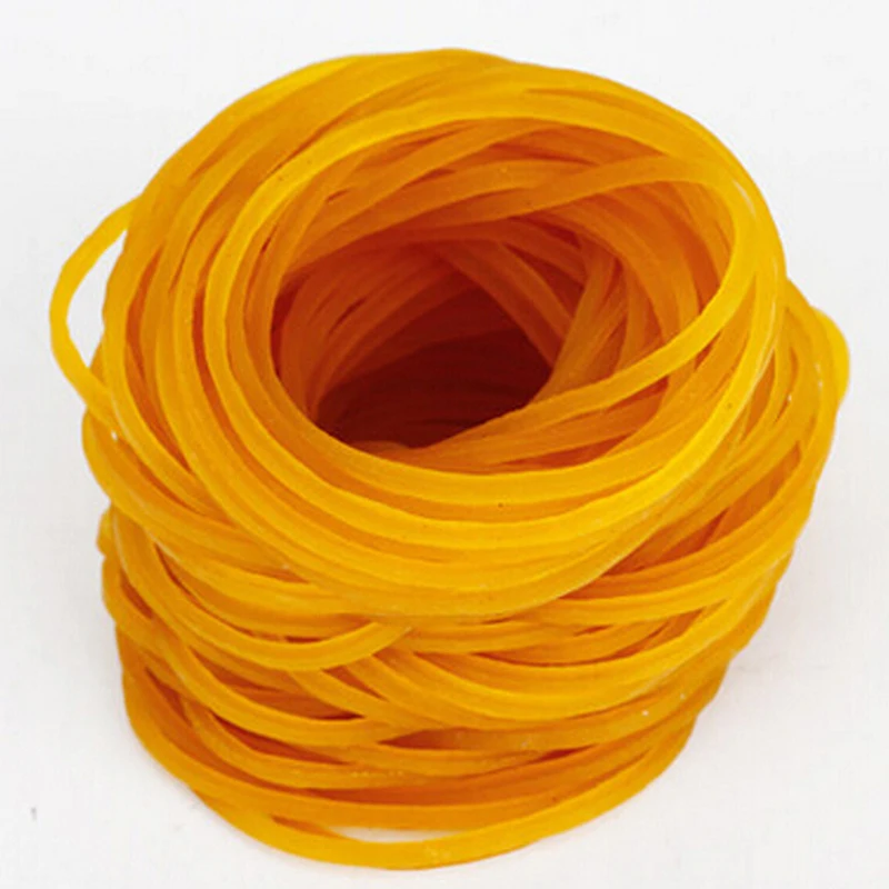 

New Free Shipping Yellow Color 100pcs/pack 45mm Rubber Bands Office School Supplies Household Office Industrial Supplies