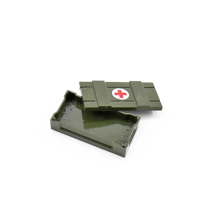 

10Pcs Military SWAT Police World War II WW2 Weapon Box Army Soldier Accessories Building Blocks Bricks Toys Compatible With Lego