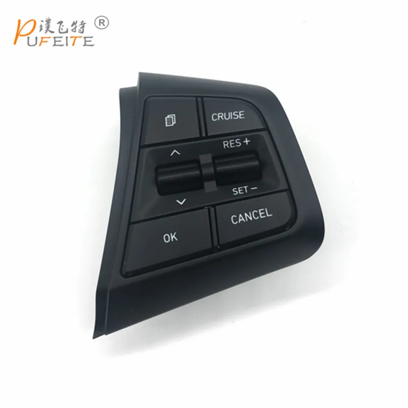 

Multifunction Steering Wheel Switch Button Audio Music Volume Bluetooth Control Cruise Switch For hyundai ix35 Tucson 2018