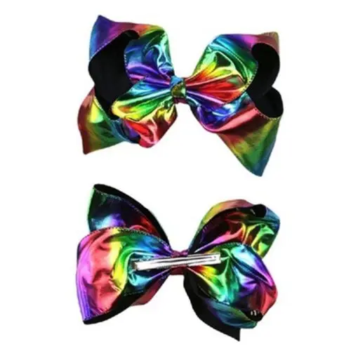 Kid Headwear Rainbow Hair Bow Leather Bowknot Hairpi Explosion Kid Headwear Rainbow Hair Bow Leather Bowknot Hairpi Explosion Tie Dye On Aliexpress Alibaba Group