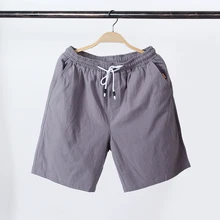 Новые летние тонкие быстрое высыхание Active эластичная кулиска на талии сплошной цвет Шорты хлопковая футболка для мужчин свободные шорты для пляжного досуга 5XL